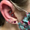 female ear piercing