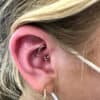 girls ear piercing