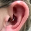 women ear piercing at daith