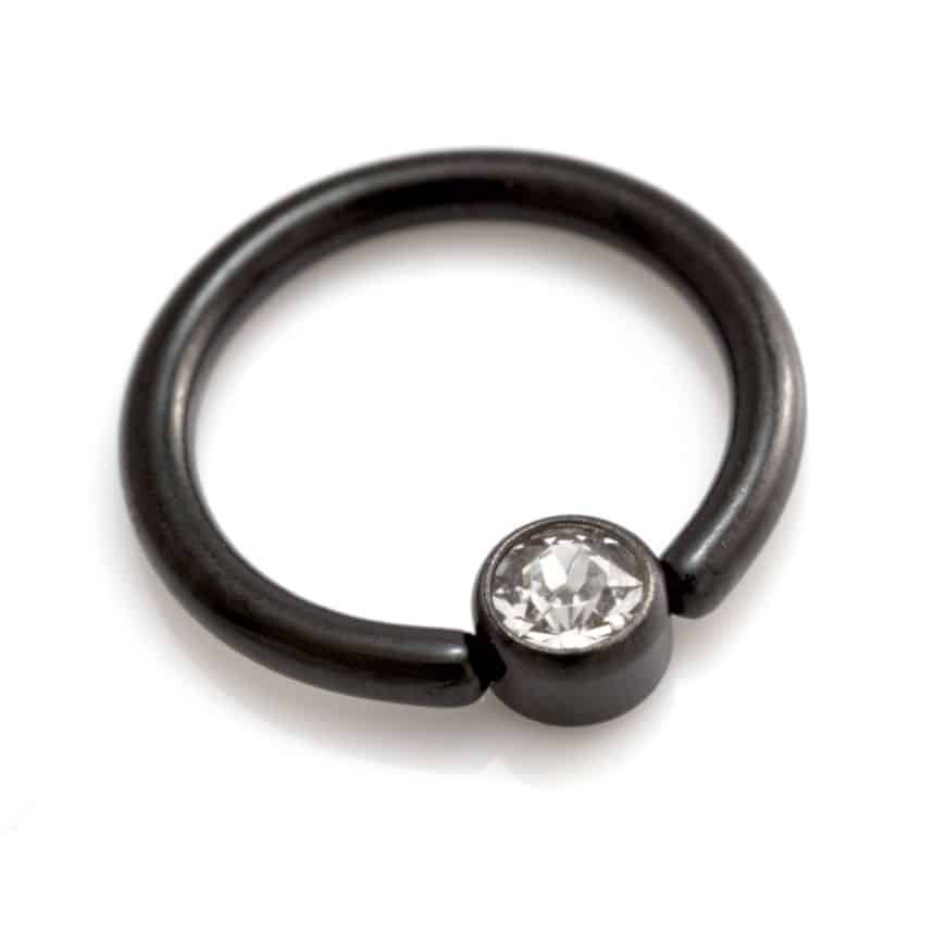 daith closure ring black