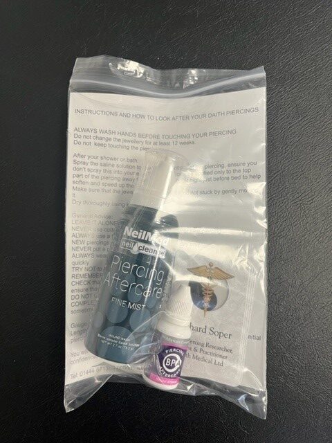 Daith Piercing Aftercare Kit